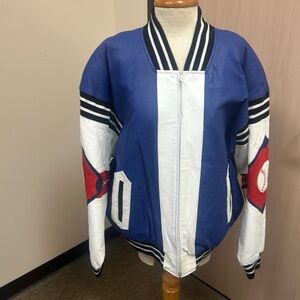 Michael Hoban Leather Baseball Jacket